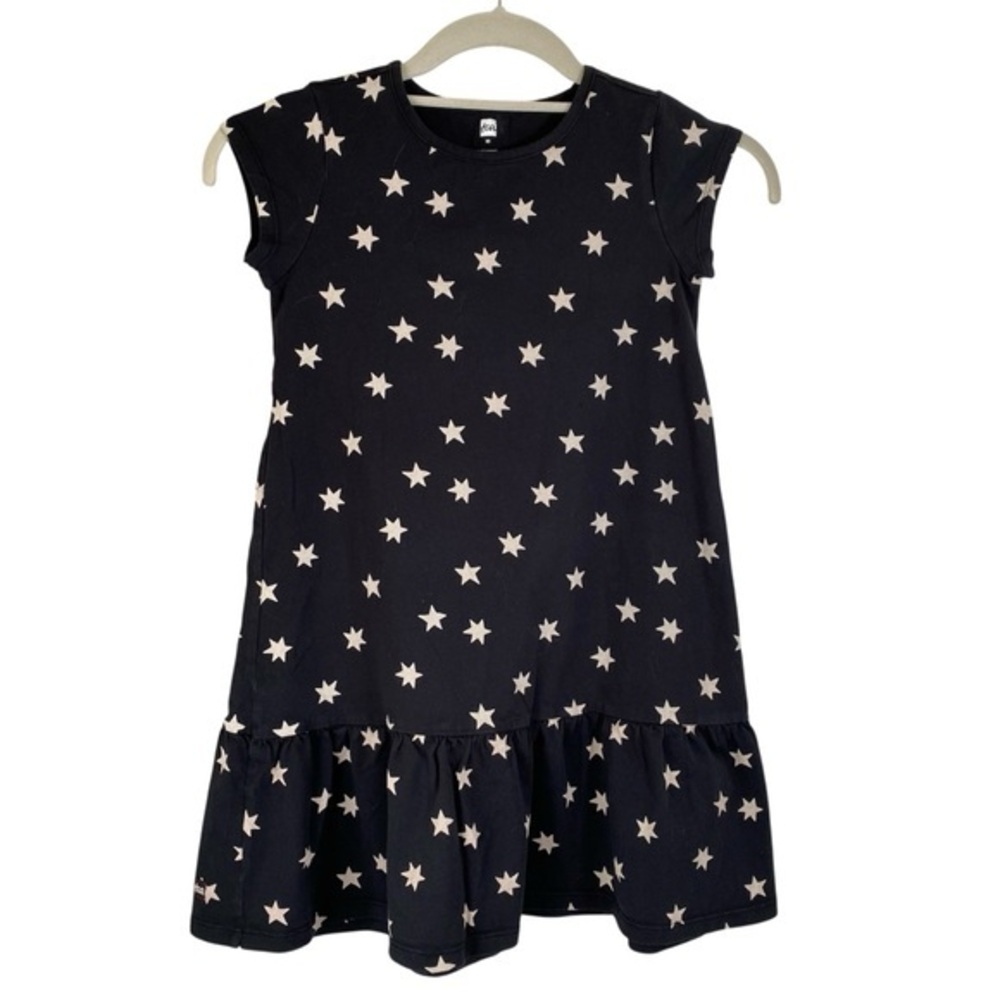 TEA COLLECTION Navy Dress With Star Print Girls 10